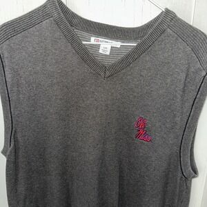 CUTTER & BUCK Men's Ole Miss UNIVERSITY VEST SZ XL Gray